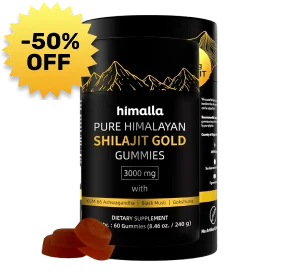 Single bottle of Himalla Shilajit Gold Gummies